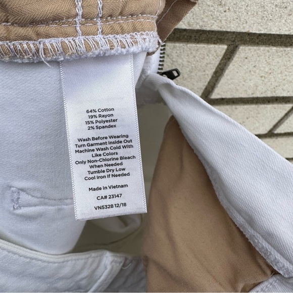 Talbots White High Waist Flawless Crop Jegging Jeans Size 14 Skinny Stretch - Picture 11 of 11